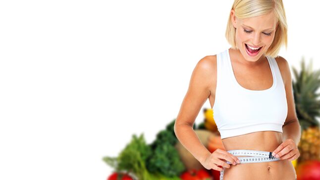 Following proper nutrition, the girl lost 10 kg in a month